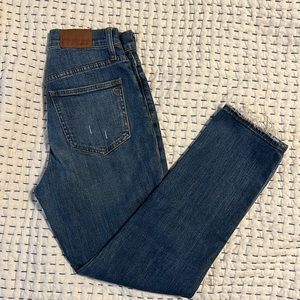 Madewell perfect vintage crop jeans, size 25